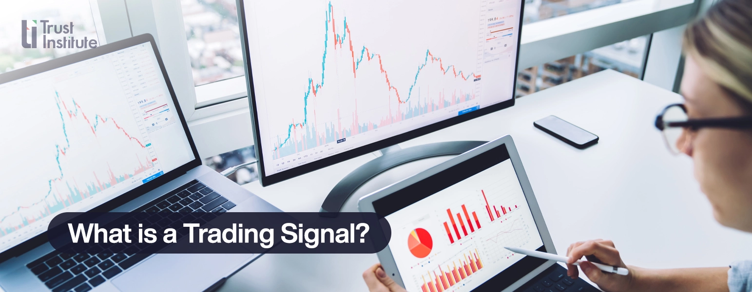 Trader analyzing noisy market data - Trust Institute