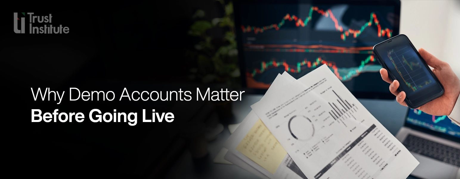 trader testing strategies on demo trading platform - Trust Institute