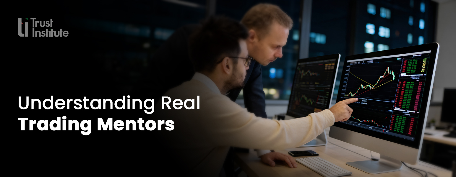 real trading mentor guiding a student